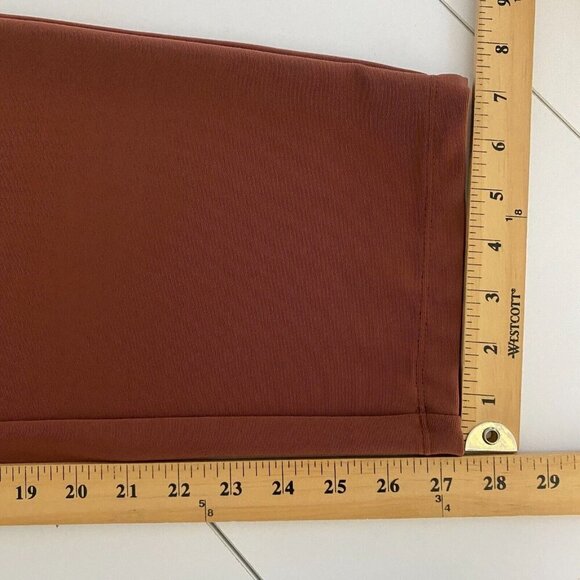Susan Graver Essentials Lustra Knit Skinny Pants Size XL Petite Rust Pull On - Picture 9 of 9